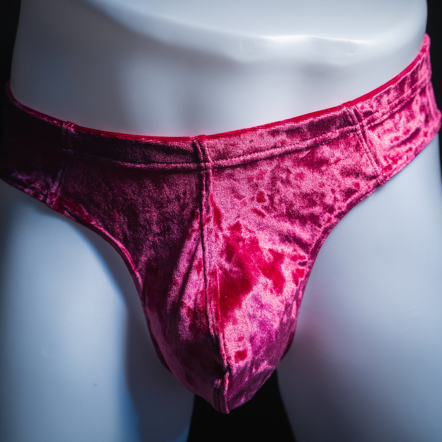 handmade mens thong underwear, pink velvet, bundle pack,