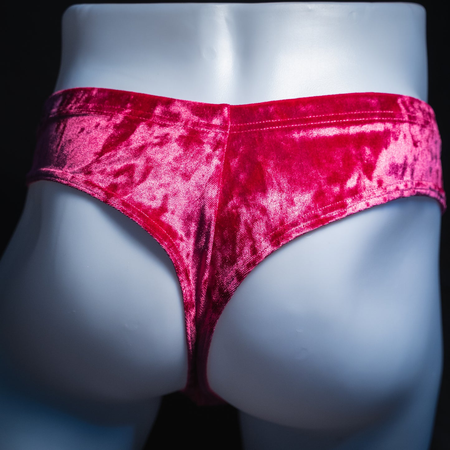 handmade mens thong underwear, pink velvet, bundle pack,