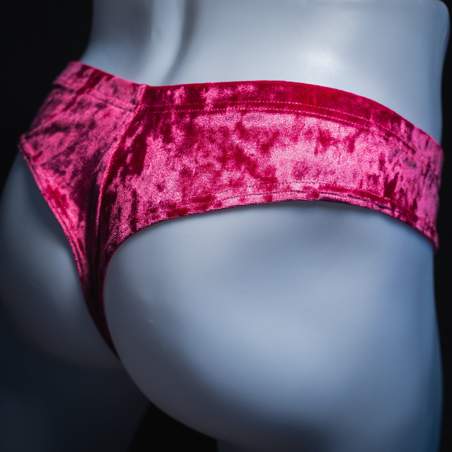 handmade mens thong underwear, pink velvet, bundle pack,