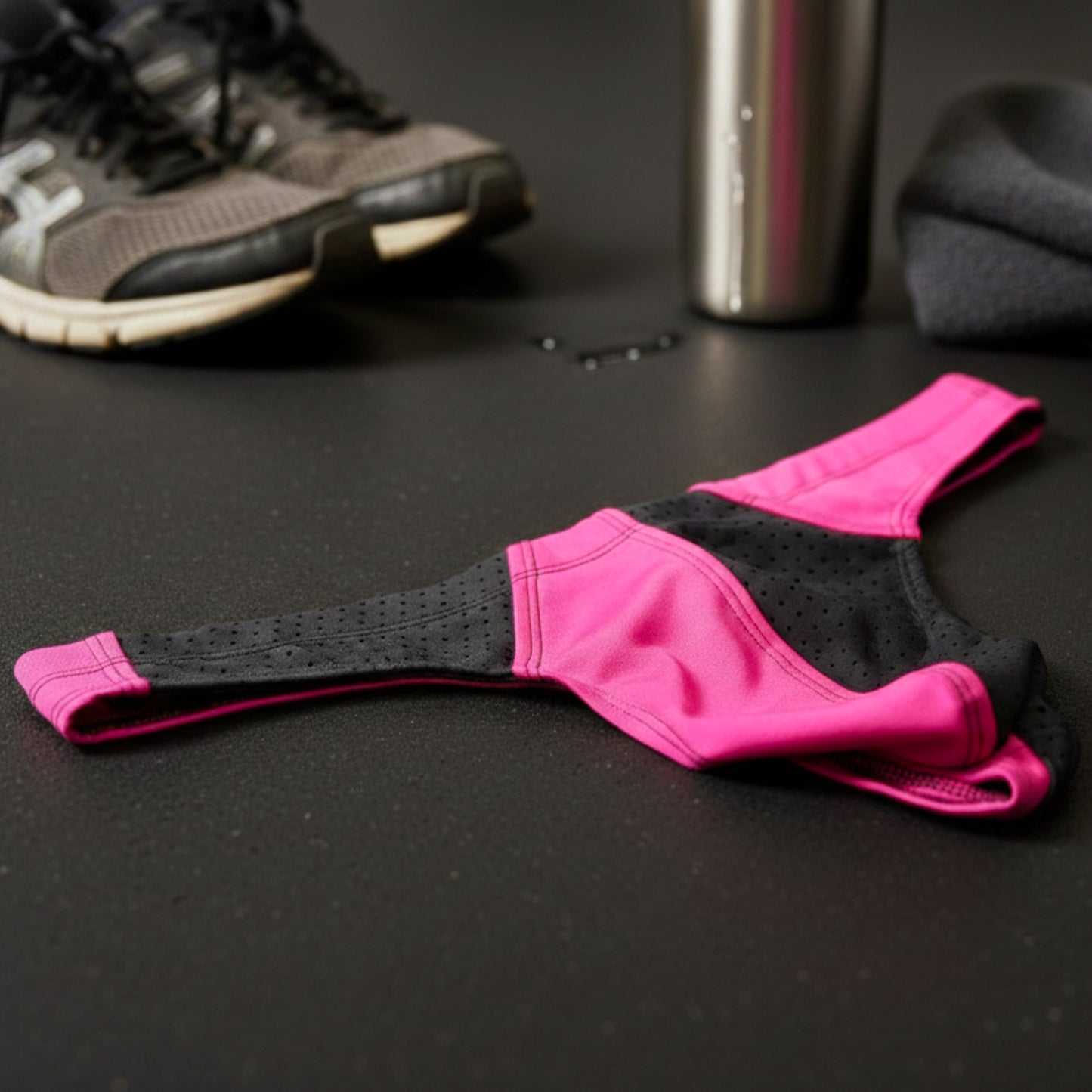 Mens Thong Underwear - Contour Cut Pink Pulse