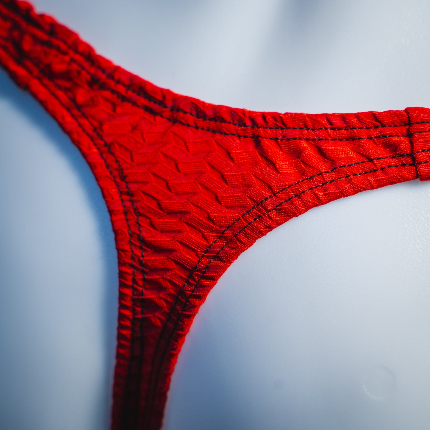 Thong of the Week - Red Bohemian with Textured Straps
