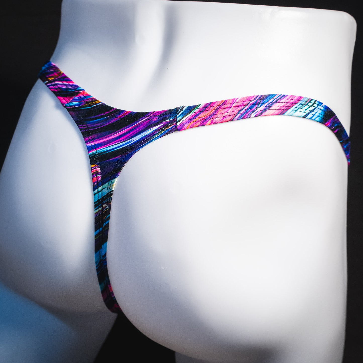 Mens Thong Underwear - Color Collision