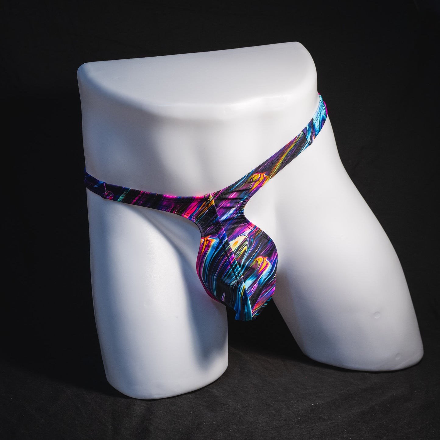 Mens Thong Underwear - Color Collision