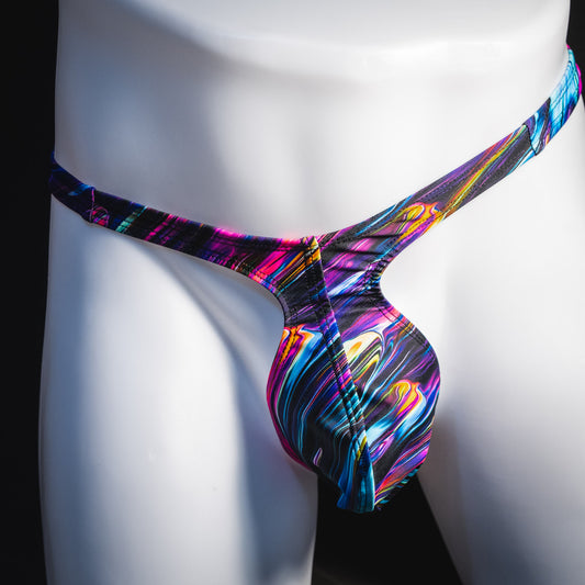 Mens Thong Underwear - Color Collision
