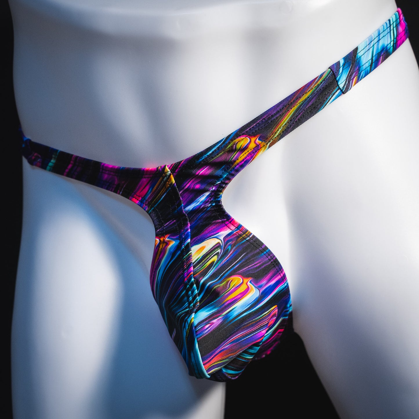 Mens Thong Underwear - Color Collision