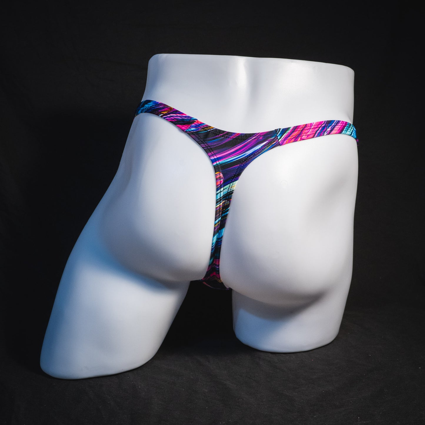 Mens Thong Underwear - Color Collision
