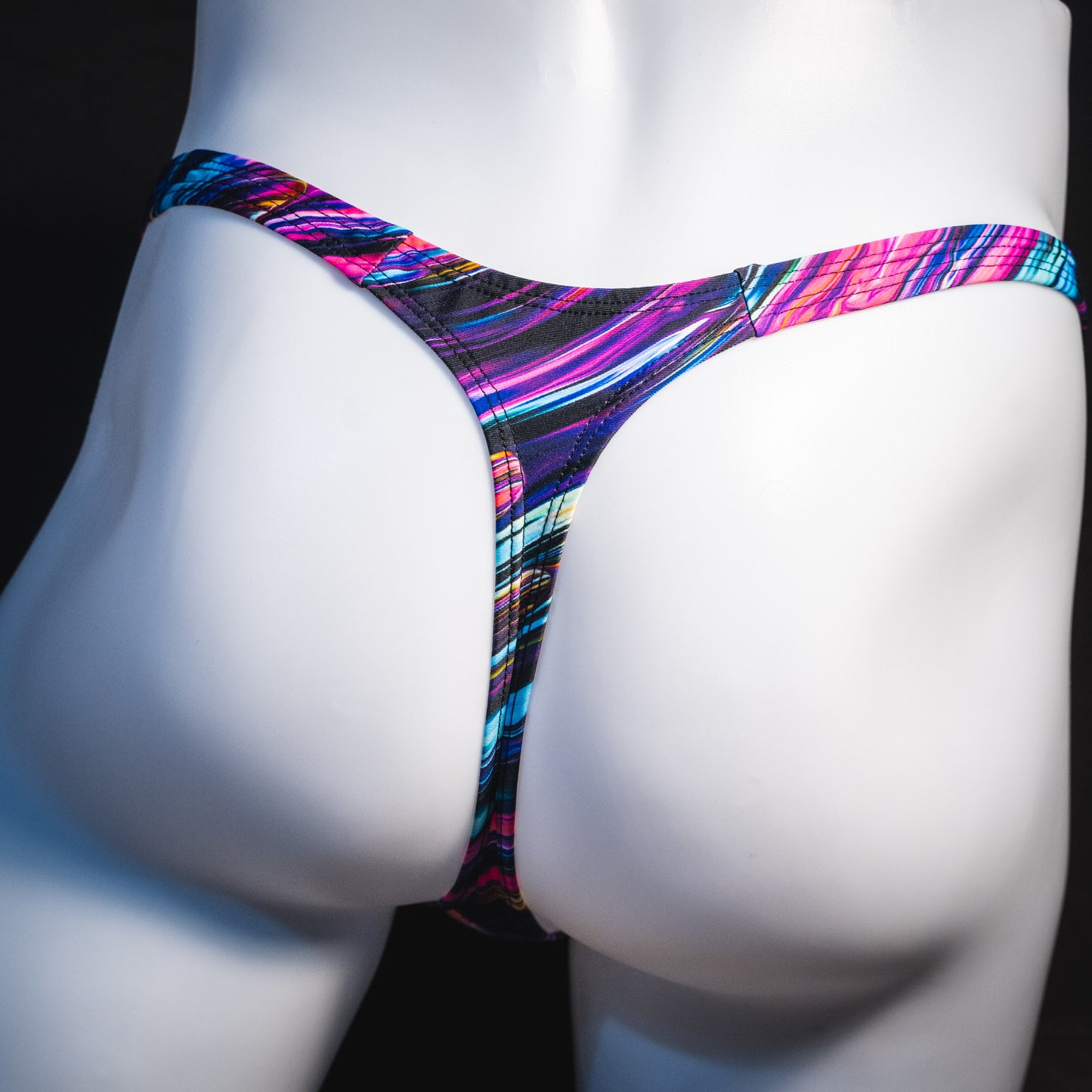 Mens Thong Underwear - Color Collision
