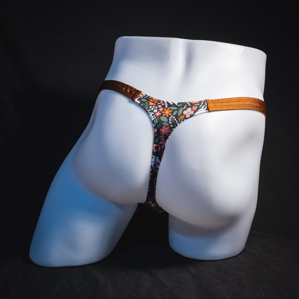 Men's easter themed thong underwear, classic cut, rear view.