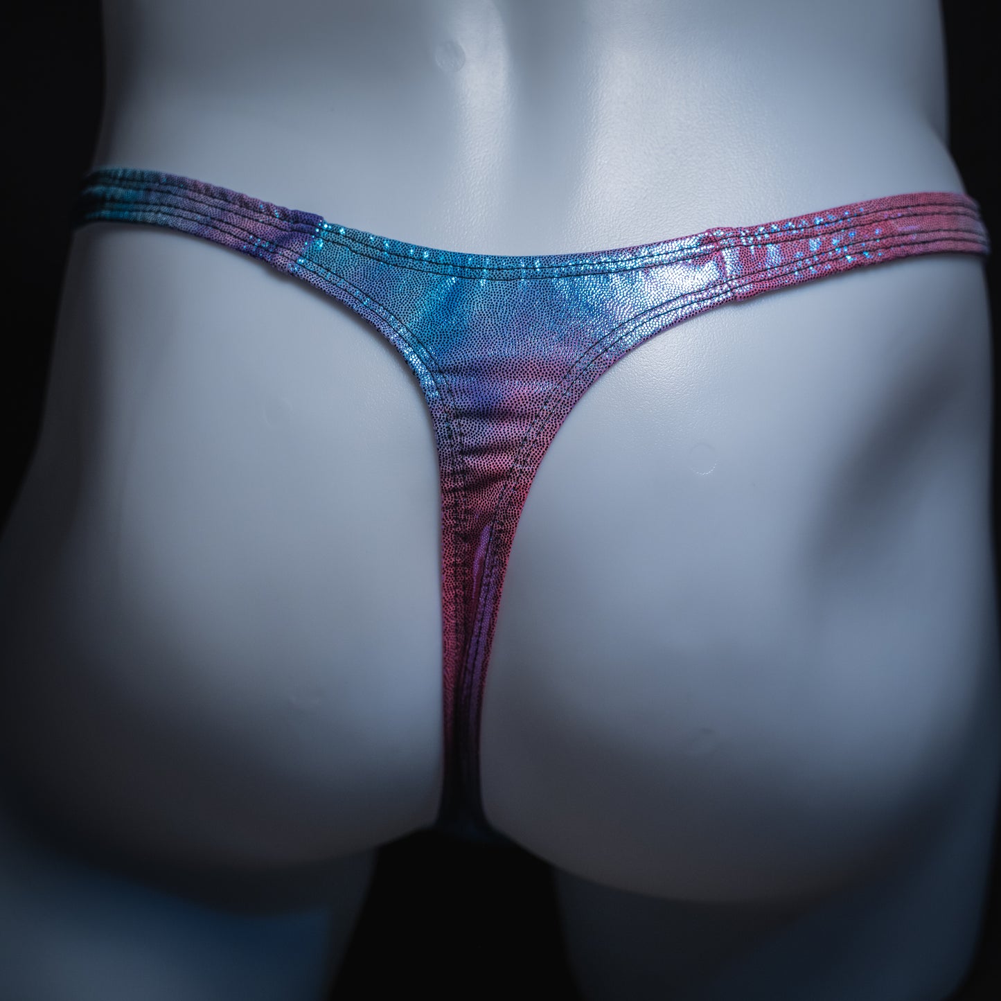 Mens Thong Underwear - Cotton Candy Metallic