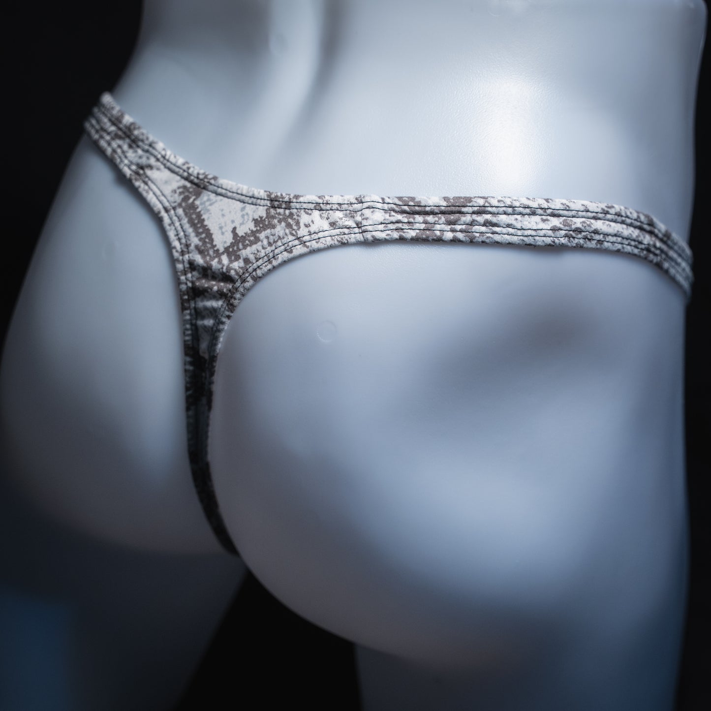 Mens Thong Underwear - Dusty Snakeskin