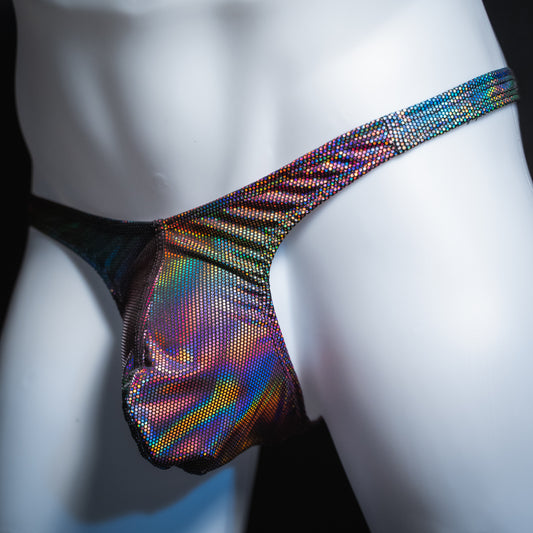 Mens Thong Underwear - Sparkle Metallic