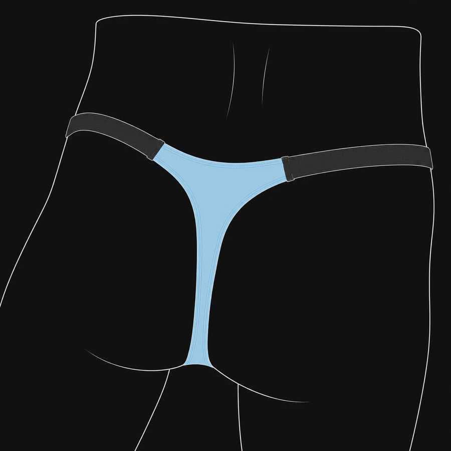 Back fit illustration showing the center back strap